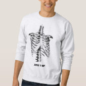 X-ray Rib Cage Funny Halloween Aanpassen Trui (Voorkant)
