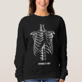 X-ray Rib Cage Funny Halloween Aanpassen Trui (Voorkant)