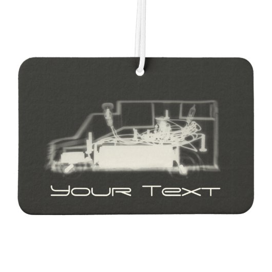 X-Ray See-through Speelgoed Truck Air Freshener Luchtverfrisser (Achterkant)