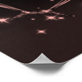 X-Ray Skelet dansen - Rood Poster (Hoek)