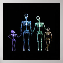 X-Ray Skeletfamilie - Multicolor 3
