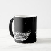 X-Ray Skeleton B&W Bath Time Coffee / Beer Mokken (Voorkant links)