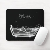 X-Ray Skeleton B&W Bath Time - Relax Muismat (Met muis)