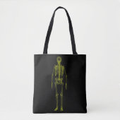 X-Ray Skeleton Canvas tas (Voorkant)
