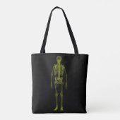 X-Ray Skeleton Canvas tas (Achterkant)