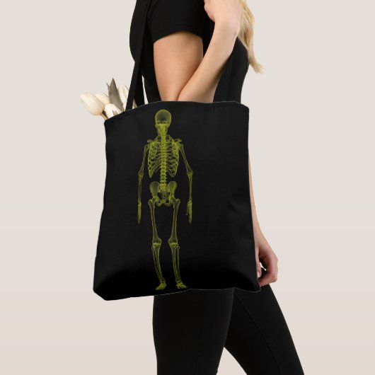 X-Ray Skeleton Canvas tas (Dichtbij)