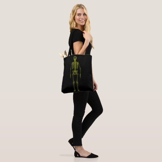 X-Ray Skeleton Canvas tas (Op model)