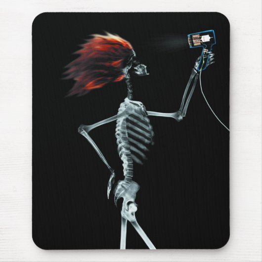 X-RAY SKELETON HAIR STYLING - ORIGINEEL MUISMAT (Voorkant)