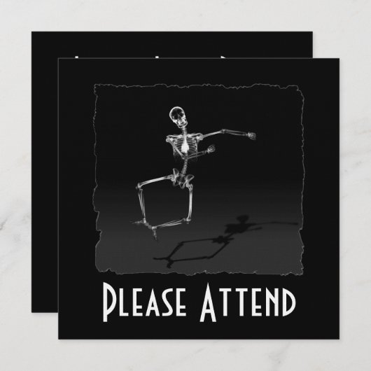 X-RAY SKELETON JOY LEAP B&W KAART (Voorkant / Achterkant)