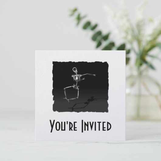 X-RAY SKELETON JOY LEAP B&W KAART (Staand voorkant)