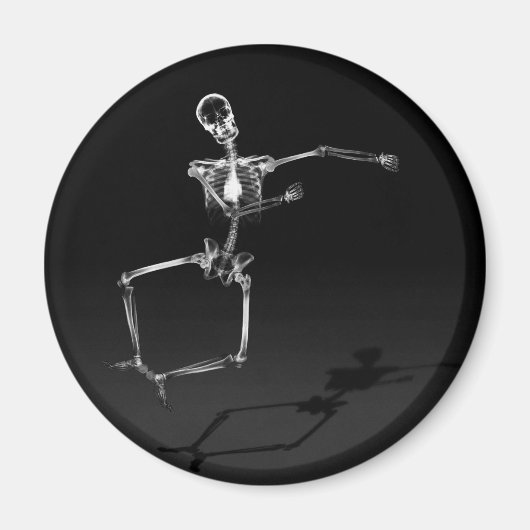 X-RAY SKELETON JOY LEAP B&W MAGNEET (Voorkant)