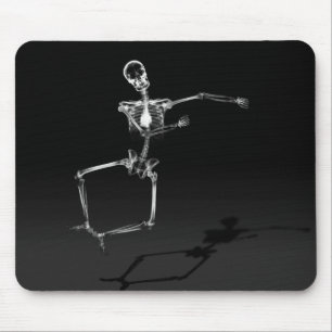 X-RAY SKELETON JOY LEAP B&W MUISMAT