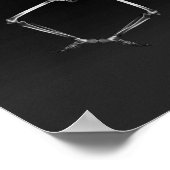 X-RAY SKELETON JOY LEAP B&W POSTER (Hoek)