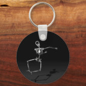 X-RAY SKELETON JOY LEAP B&W SLEUTELHANGER (Voorkant)