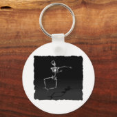 X-RAY SKELETON JOY LEAP B&W SLEUTELHANGER (Voorkant)