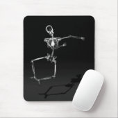 X-RAY SKELETON JOY LEAP - ZWART EN WITTE MUISMAT (Met muis)