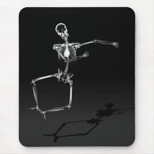X-RAY SKELETON JOY LEAP - ZWART EN WITTE MUISMAT (Voorkant)
