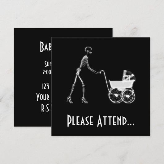 X-Ray Skeleton Mam & Baby - Oorspronkelijke softwa Kaart (Voorkant / Achterkant)