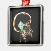 X-RAY SKELETON OP CELTELEFOON METALEN ORNAMENT (Links)