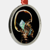 X-RAY SKELETON OP CELTELEFOON METALEN ORNAMENT (Rechts)