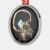 X-RAY SKELETON OP CELTELEFOON METALEN ORNAMENT (Links)