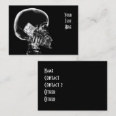 X-RAY SKELETON OP CELTELEFOONZWARTE EN WITTE TEKST VISITEKAARTJE (Voorkant / Achterkant)