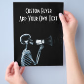 X-RAY SKELETON OP MEGAPHONE - BLUE FLYER (Hand)