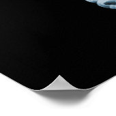 X-RAY SKELETON OP MEGAPHONE - BLUE POSTER (Hoek)