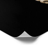 X-RAY SKELETON OP MEGAPHONE - SEPIA POSTER (Hoek)