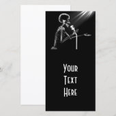 X-RAY SKELETON OP RETRO MIC - B&W (Voorkant / Achterkant)