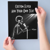 X-RAY SKELETON OP RETRO MIC - B&W FLYER (Hand)