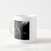 X-RAY SKELETON OP RETRO MIC - B&W KOFFIEMOK (Voorkant links)