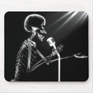X-RAY SKELETON OP RETRO MIC - B&W MUISMAT