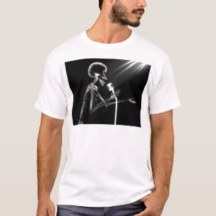 X-RAY SKELETON OP RETRO MIC - B&W T-SHIRT