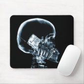 X-RAY SKELETON OP TELEFOON - BLAUW MUISMAT (Met muis)