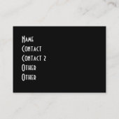 X-RAY SKELETON OP TELEFOON - BLAUW VISITEKAARTJE (Achterkant)