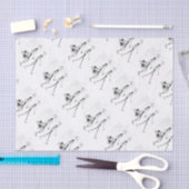 X-Ray Skeleton Tourist Couple Tissuepapier (Craft)