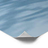 X-Ray Skeleton zwemmen in het Neg Blue-meer Poster (Hoek)