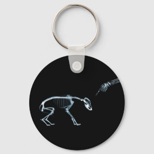 X-Ray Skeletons Blue Bad Dog Sleutelhanger