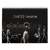 X-Ray Skeletons Midnight Stroll Black Sepia Kalender (Hoes)