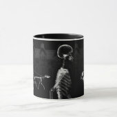 X-Ray Skeletons Midnight Stroll Black White Mok (Midden)
