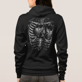 X-Ray Skelett Korpus mit Fledermaus Hoodie