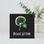 X-RAY SKULL BRAIN - GROEN KAART (Staand voorkant)
