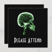 X-RAY SKULL BRAIN - GROEN KAART (Voorkant / Achterkant)