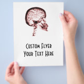 X-RAY SKULL BRAIN - RED FLYER (Hand)