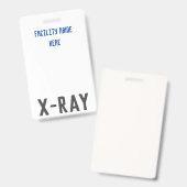 X-Ray Tech Badge Hanger (Voor- en achterkant)