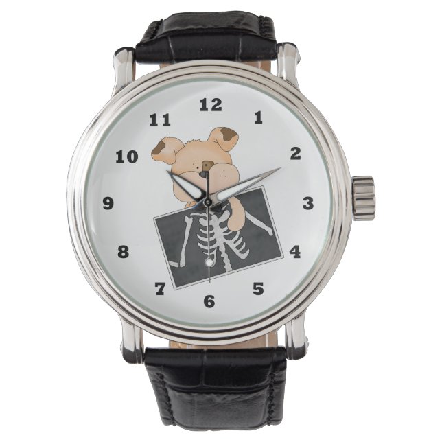 X-Ray Tech cartoon polshorloge Horloge (Voorkant)