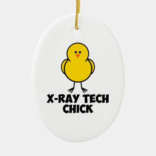 X Ray Tech Chick Keramisch Ornament (Voorkant)