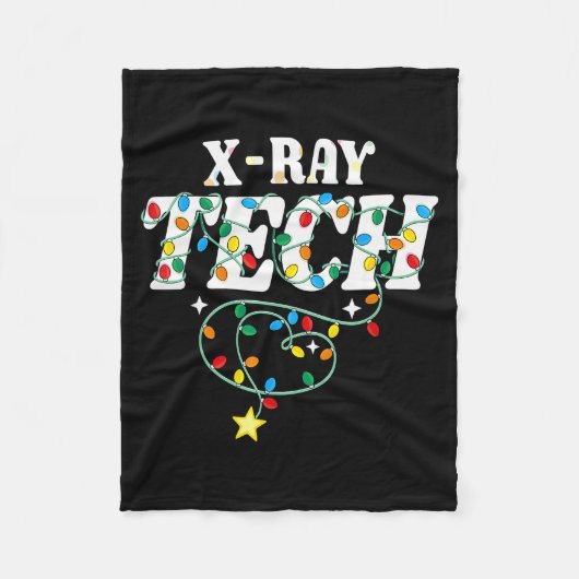 X-ray Tech Christmas Radiologic Technologist Techs Fleece Deken (Voorkant)