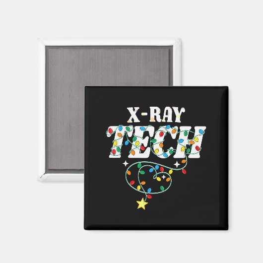 X-ray Tech Christmas Radiologic Technologist Techs Magneet (Voorkant / Achterkant)